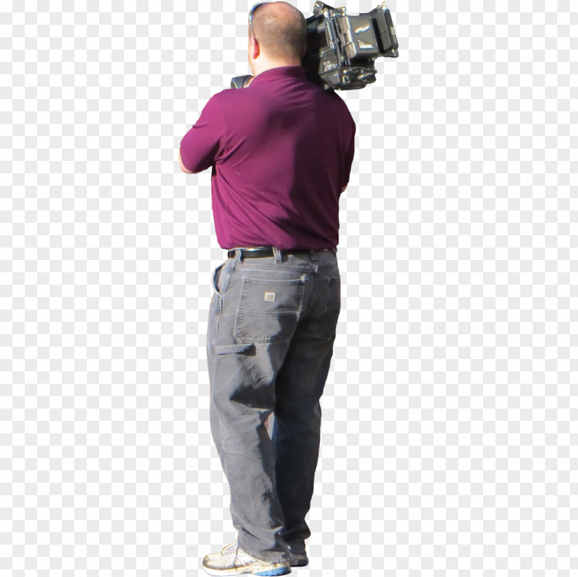 Man Sitting T-shirt Camera Operator PNG