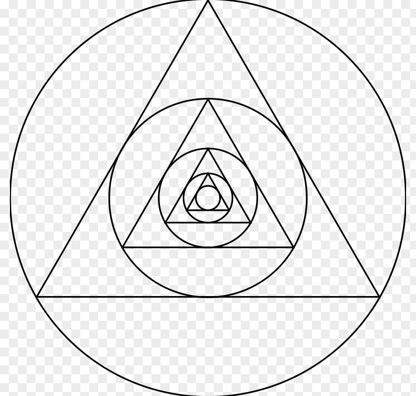Circle Triangle Drawing Line Art Clip PNG