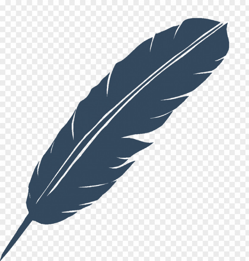 Feather Black Blog Video .com PNG