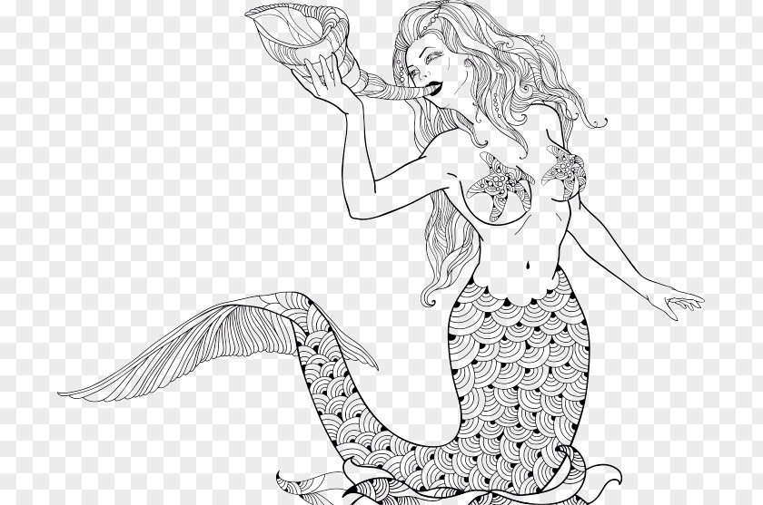 Mermaid Mythology Nymph Legendary Creature Illustration PNG