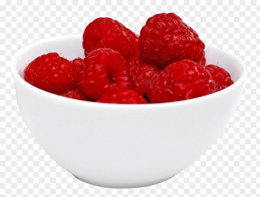 Raspberry In Bowl Red Breakfast Frutti Di Bosco Fruit PNG