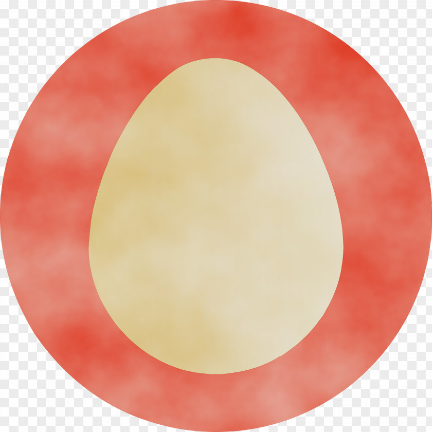 Red Circle Plate Peach Tableware PNG