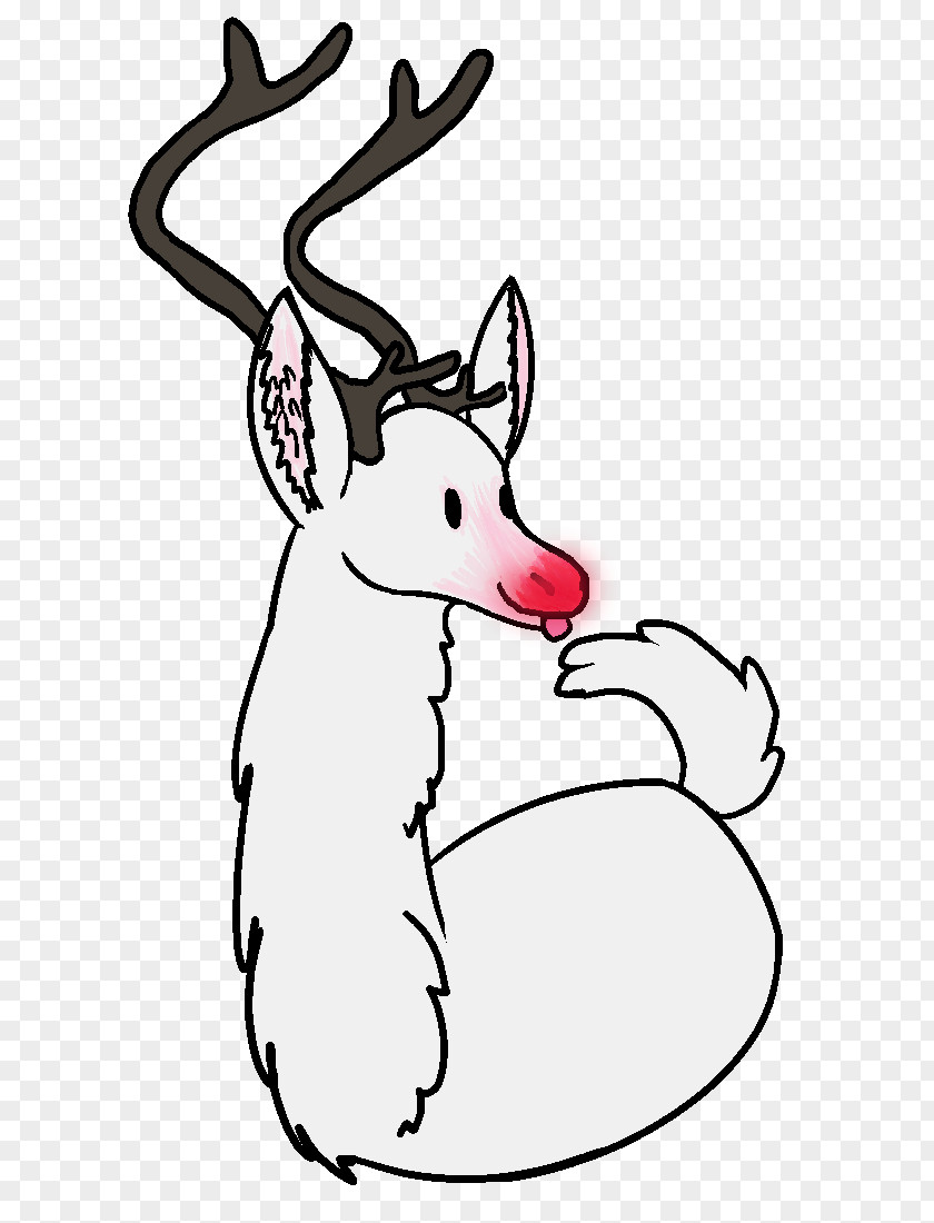 Rudolph The Red Nosed Reindeer Vertebrate Antler Animal PNG