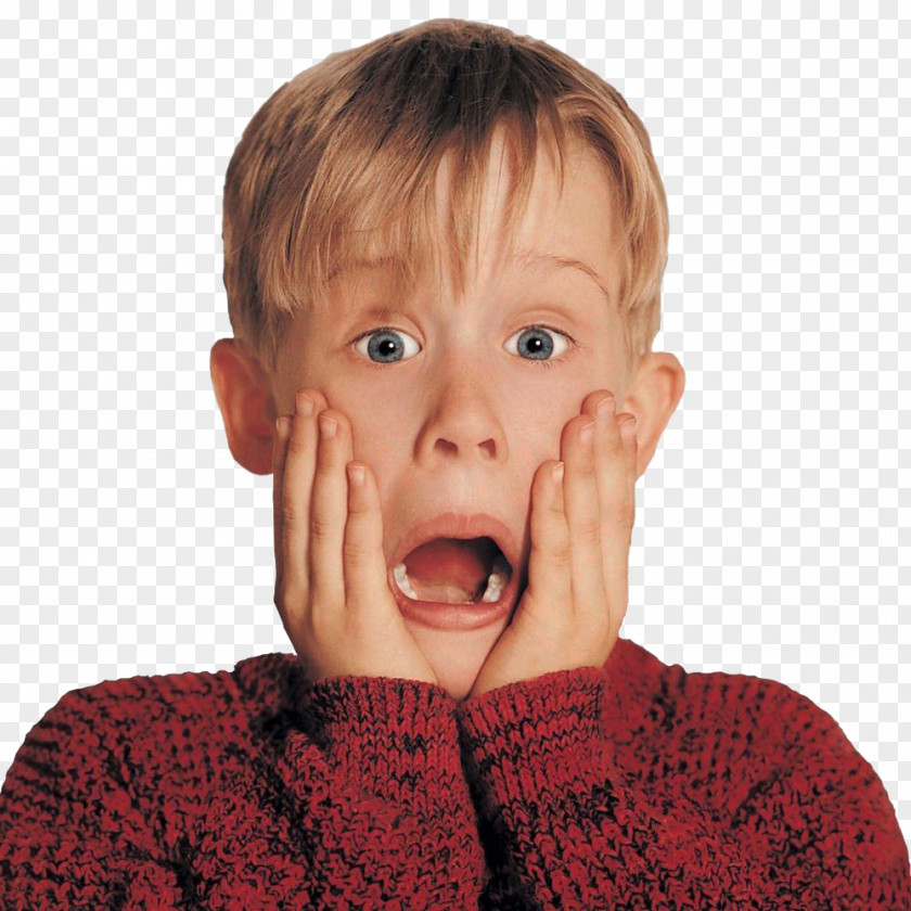 SUrprised Woman Home Alone Kevin McCallister Macaulay Culkin Peter Hollywood PNG