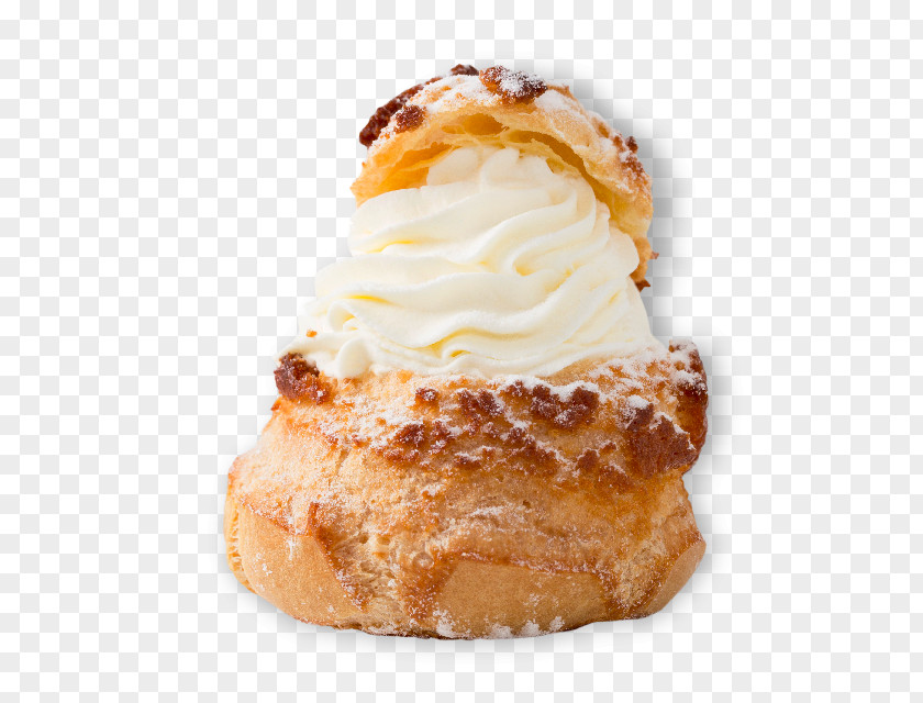 Ice Cream Profiterole Danish Pastry Choux PNG