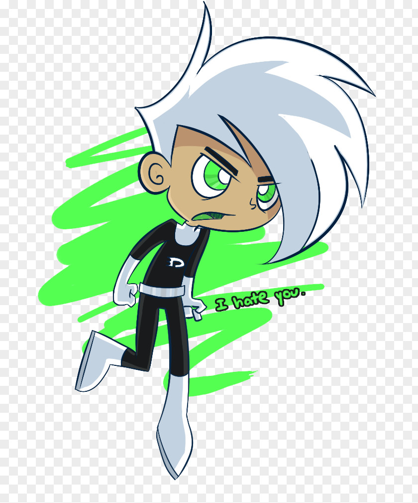 Danny Phantom Slash Line Art Cartoon Clothing Clip PNG