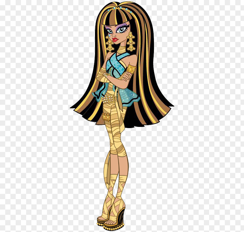 Monster High Cleo De Nile Doll Diaries: And The Creeperific Mummy Makeover PNG