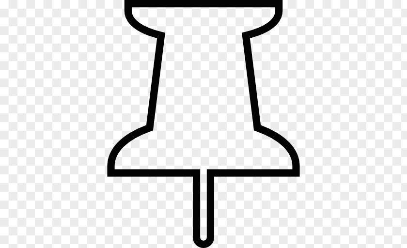 Push Pin Outline Clip Art Symbol User Interface PNG