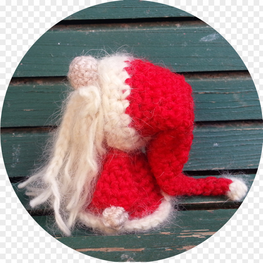 Wise Man Santa Claus Crochet Christmas Ornament Amigurumi PNG