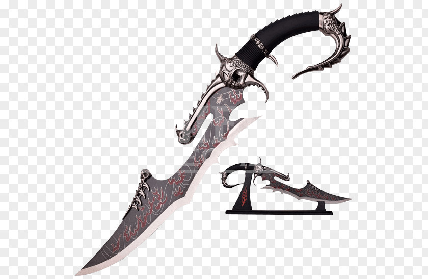 Aura Dragon Soul Glitch Bowie Knife Dagger Blade Weapon PNG