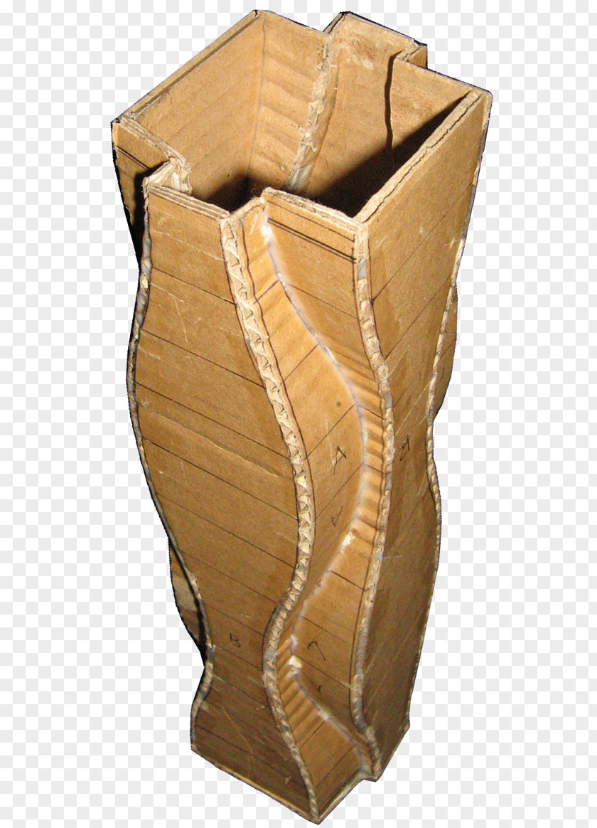 Cardboard Vase Furniture PNG