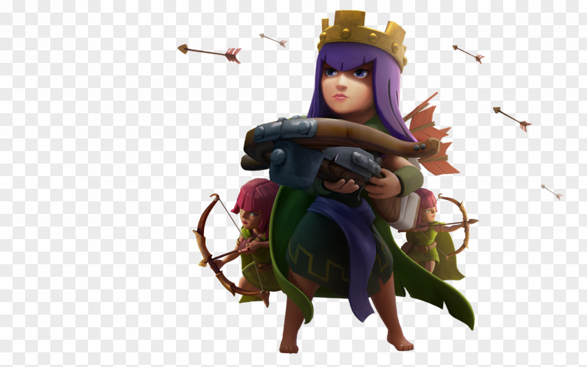 Clash Of Clans Queen Game Wallpaper PNG