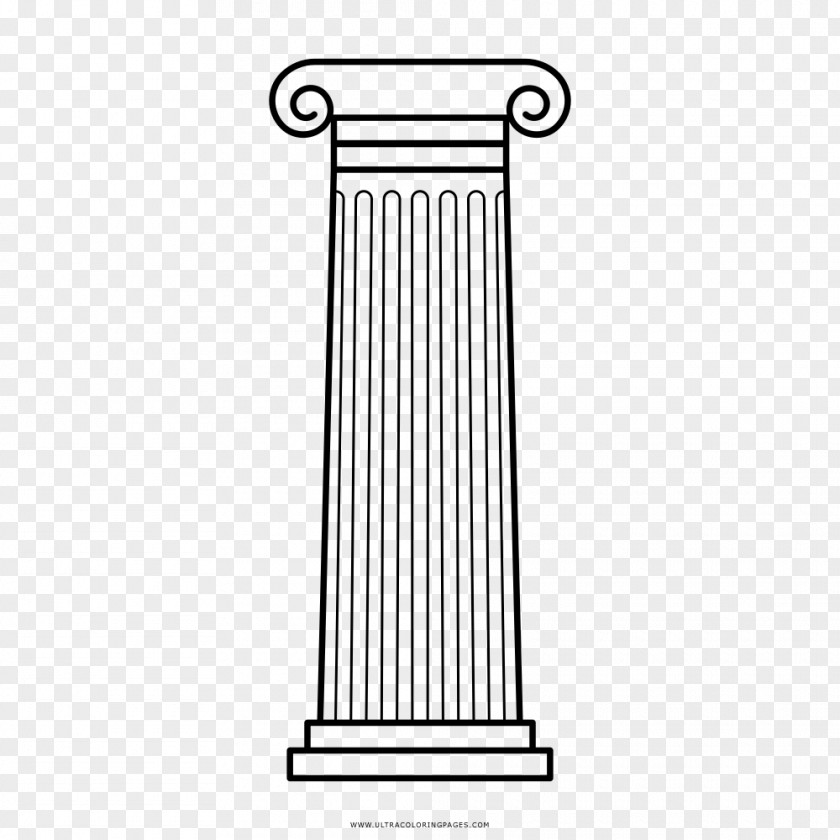 Column Drawing Architecture Coloring Book Capital PNG