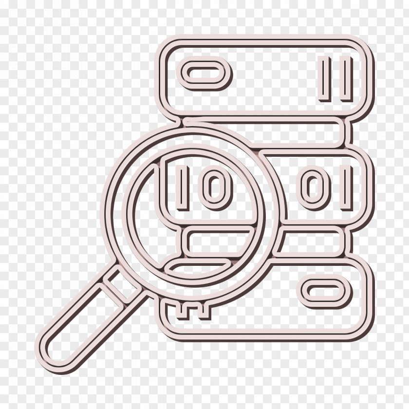 Data Management Icon Search Code PNG
