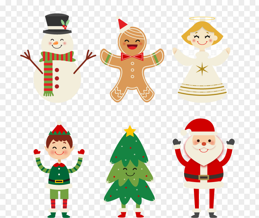 Happy Christmas Characters Santa Claus Character Icon PNG