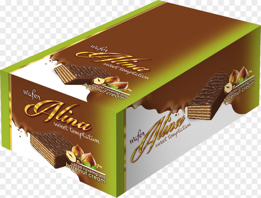 Hazelnut Crisp Chocolate Bar Praline Wafer Box PNG