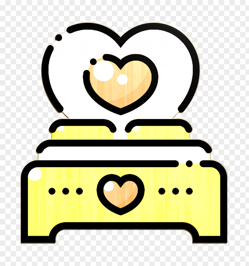 Love Icon Wedding Bed PNG