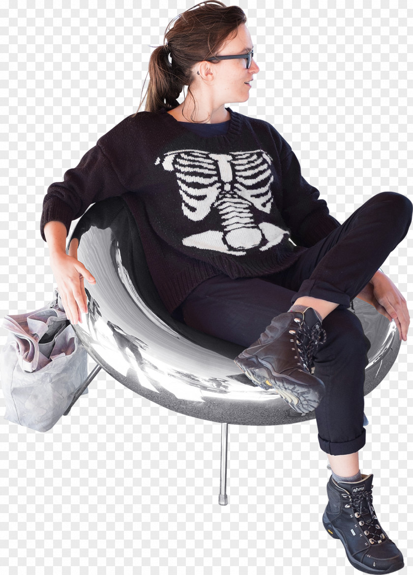 Satin Chair Sitting Table PNG