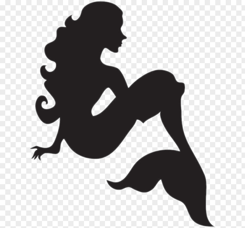 Silhouette Clip Art Mermaid Image Vector Graphics PNG