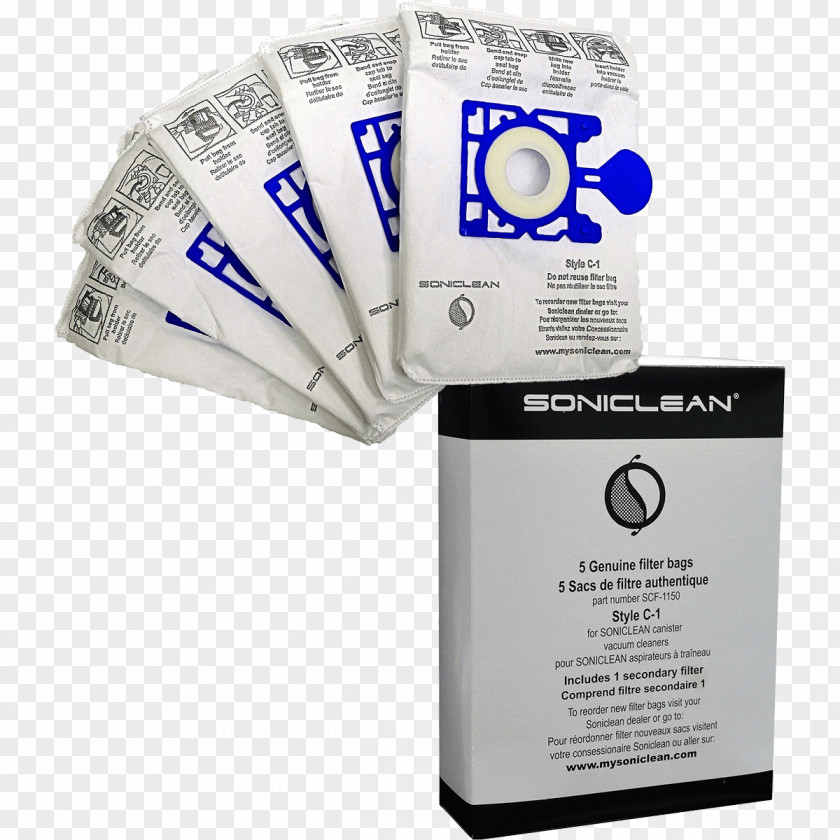 Vacuum Bags Soniclean Canister Filter Brand Product PNG