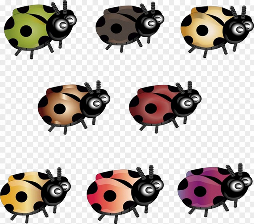 Cartoon Beetle Ladybird Clip Art PNG