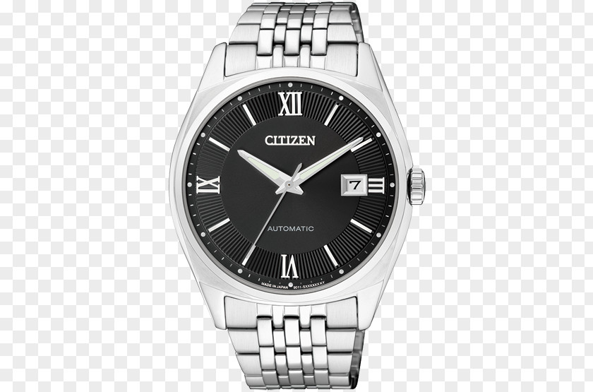 Citizen Watch Silver Black Male Holdings Movement Clock PNG