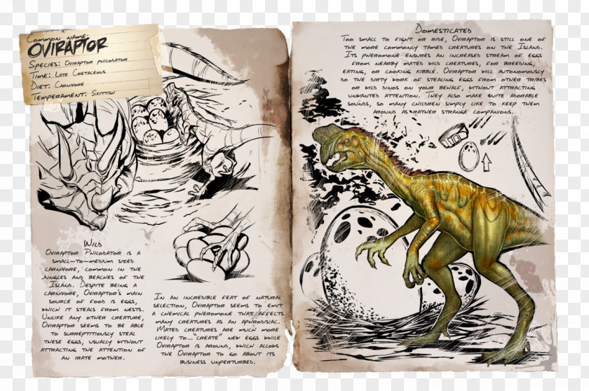 Dinosaur ARK: Survival Evolved Oviraptor Dilophosaurus Giganotosaurus Megalosaurus PNG