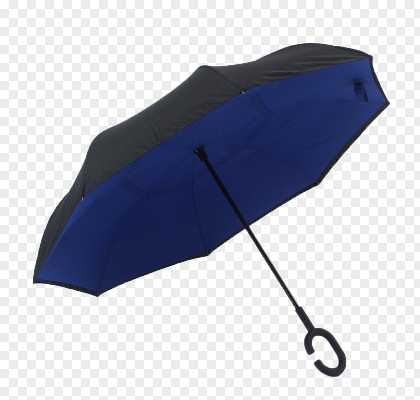 Indigo Umbrella Navy Blue Handle Rain PNG