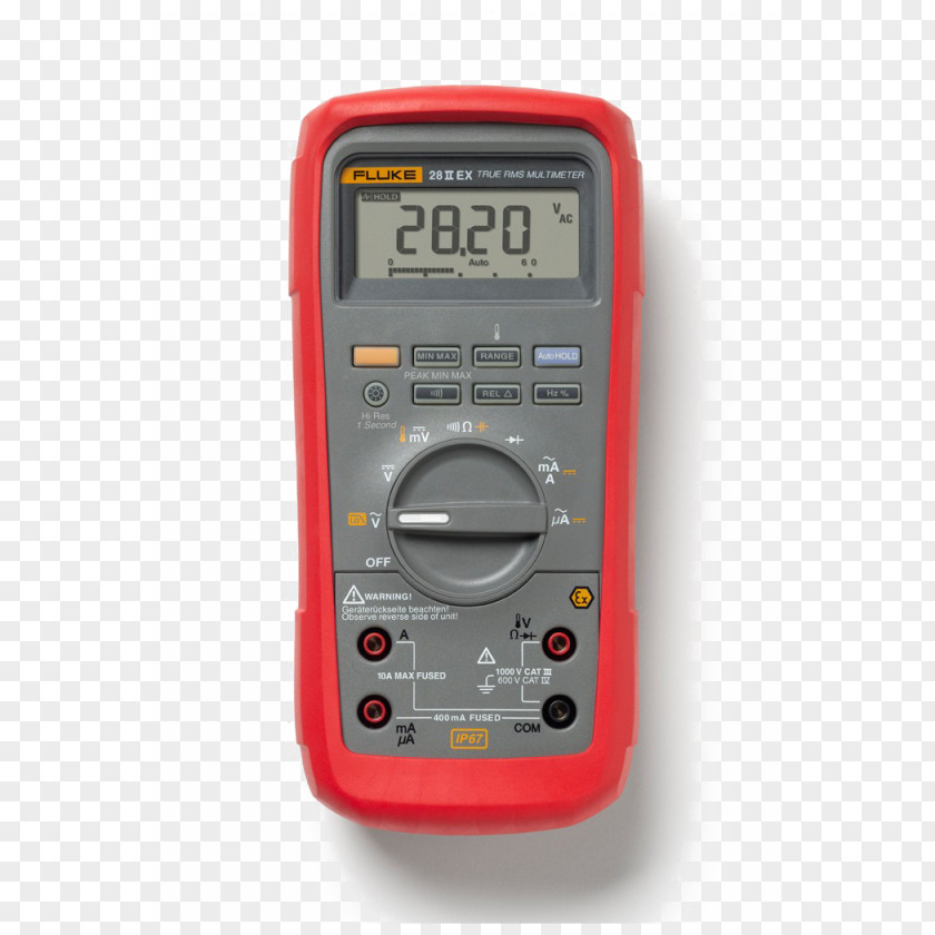 Meter True RMS Converter Digital Multimeter Fluke Corporation Intrinsic Safety PNG