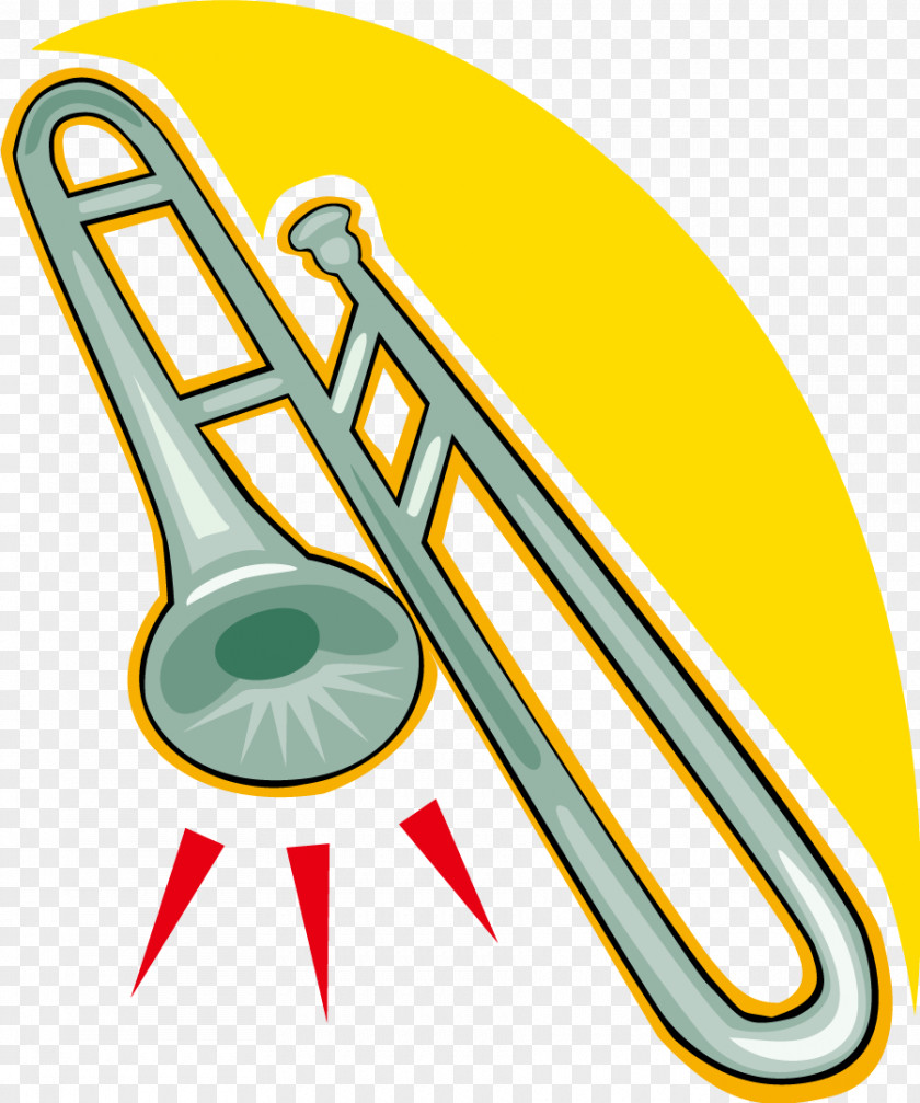 Vector Cartoon Trombone Royalty-free Clip Art PNG
