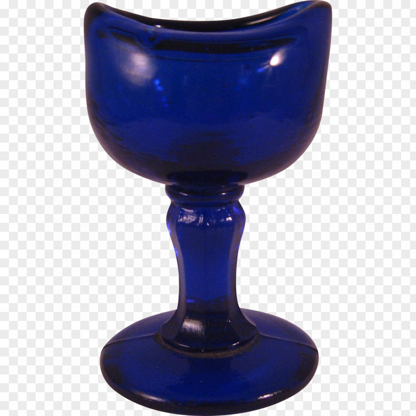 Glass Wine Stemware Tableware Cobalt Blue PNG