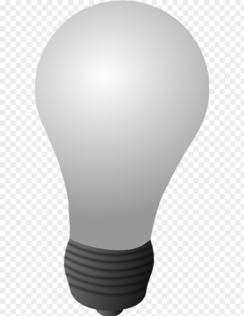 Gray Glass Bulb Lighting Incandescent Light White PNG