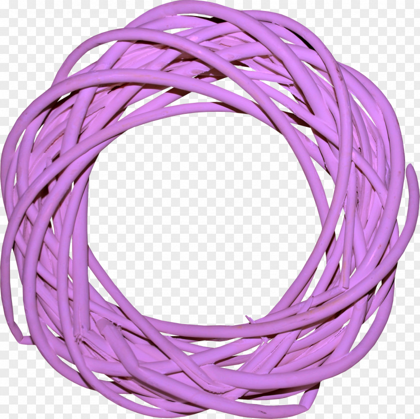 Shoots Purple Ring Picture Frame Wicker Bamboo PNG