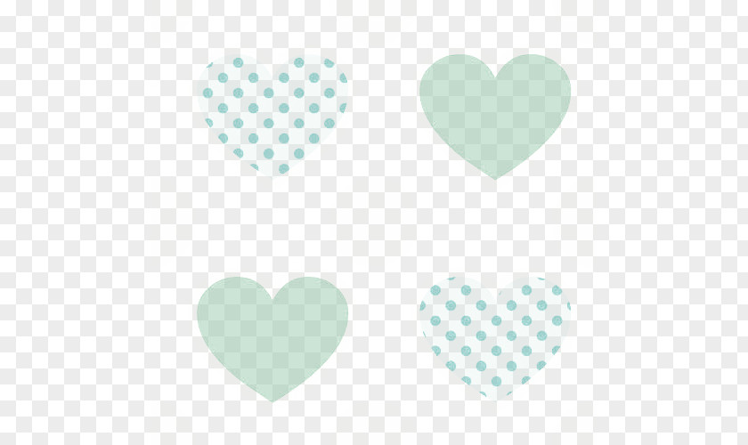 Small Floral Pattern Heart Element Green Turquoise Area PNG