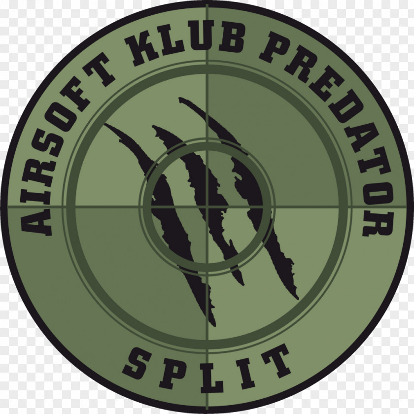 AIRSOFT KLUB PREDATOR SPLIT Solin Emblem Logo PNG