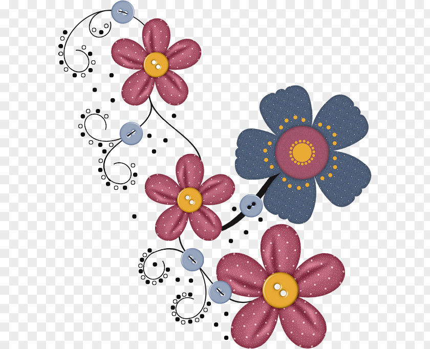 Creative Floral Paper Digital Scrapbooking Flower Clip Art PNG