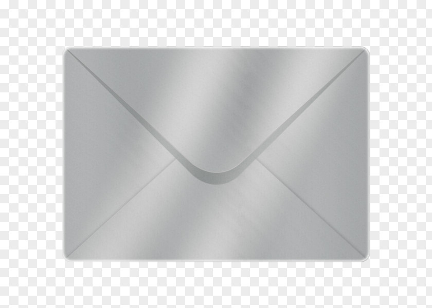 Envelope Windowed Metal Wedding Invitation Silver PNG