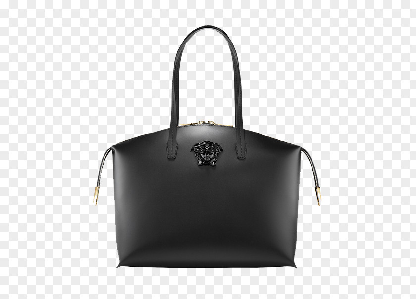 Fashion Black Backpack Handbag Versace Calfskin PNG