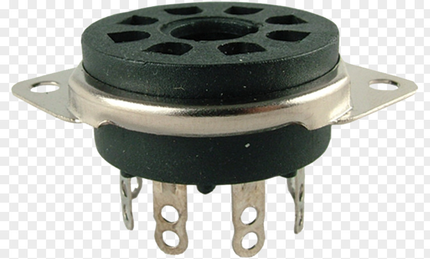 Plate Hole Vacuum Tube Socket Valve Amplifier Electronics 5Y3 PNG