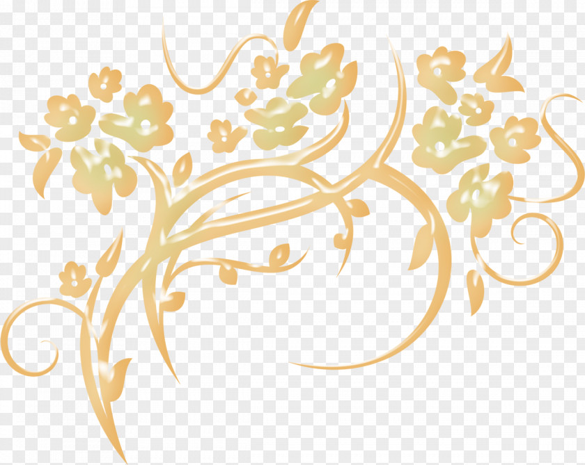 Curls Ornament Sticker PNG