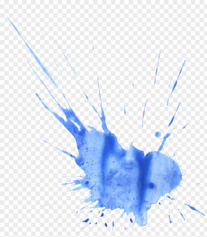 Watercolor Blue Painting PNG