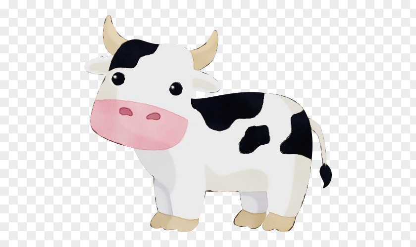 Animal Figure Dairy Cow Cartoon Bovine Toy PNG