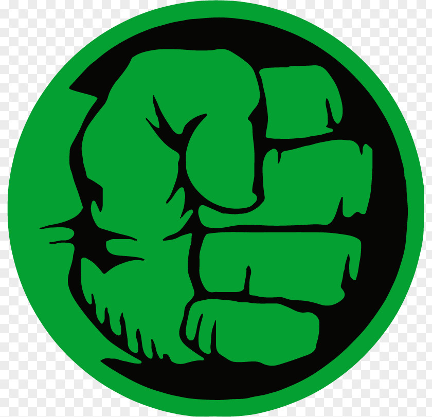 Hulk Logo Superhero Decal PNG