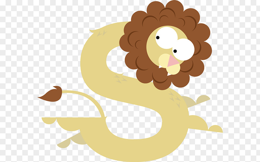 Lion Alphabet Clip Art PNG