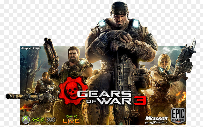 Soldier Gears Of War 3 Xbox 360 Platinum Hits Infantry PNG