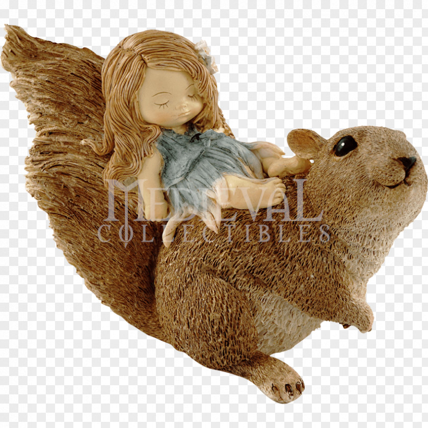 Squirrel Fairy Statue Rodent Spirit PNG