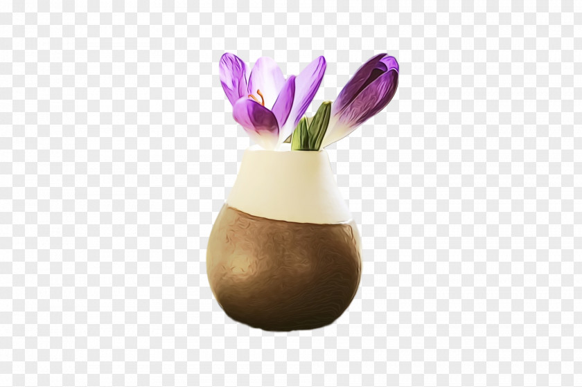 Violet Purple Flower Plant Vase PNG