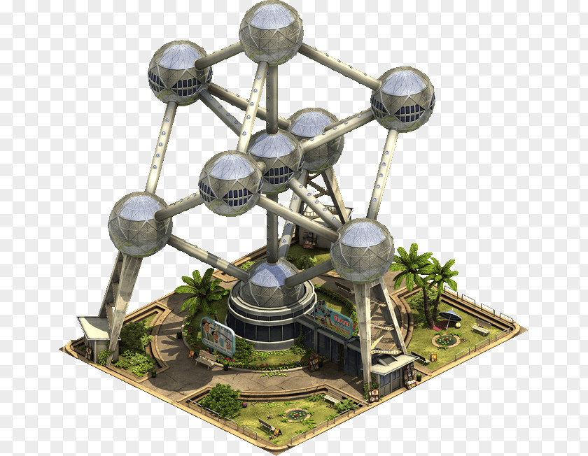 Building Atomium Forge Of Empires Expo 58 World's Fair PNG