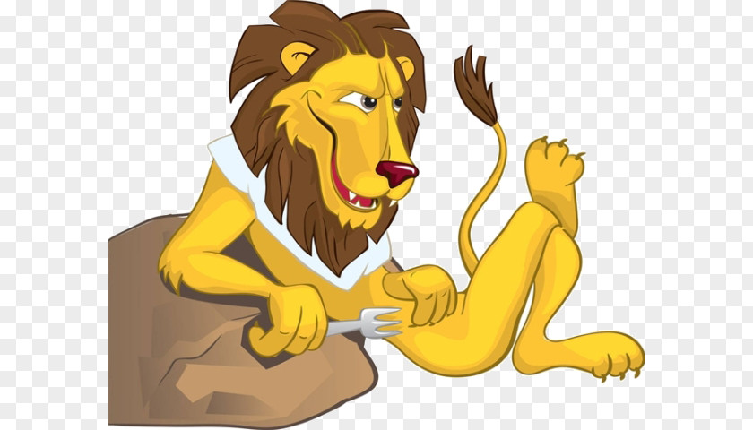 Cartoon Lion Material Photography Illustration PNG