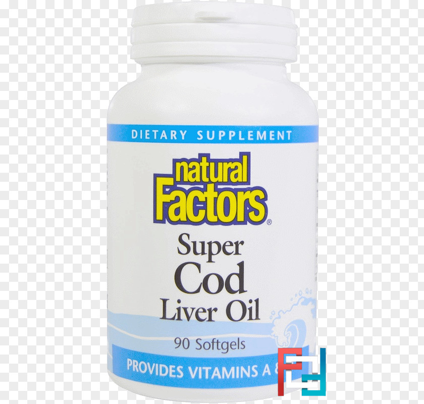 Cod Liver Oil Dietary Supplement Natural Factors Super Softgel Product PNG
